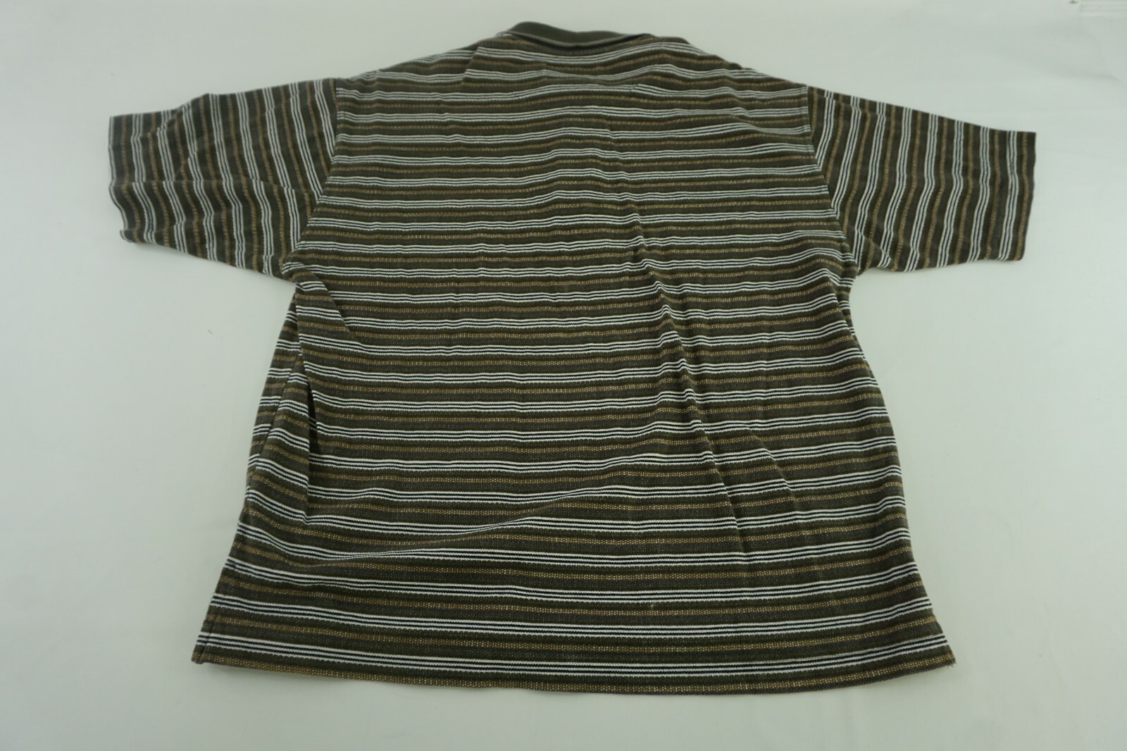 Levis Polo Mens Large Green Striped 