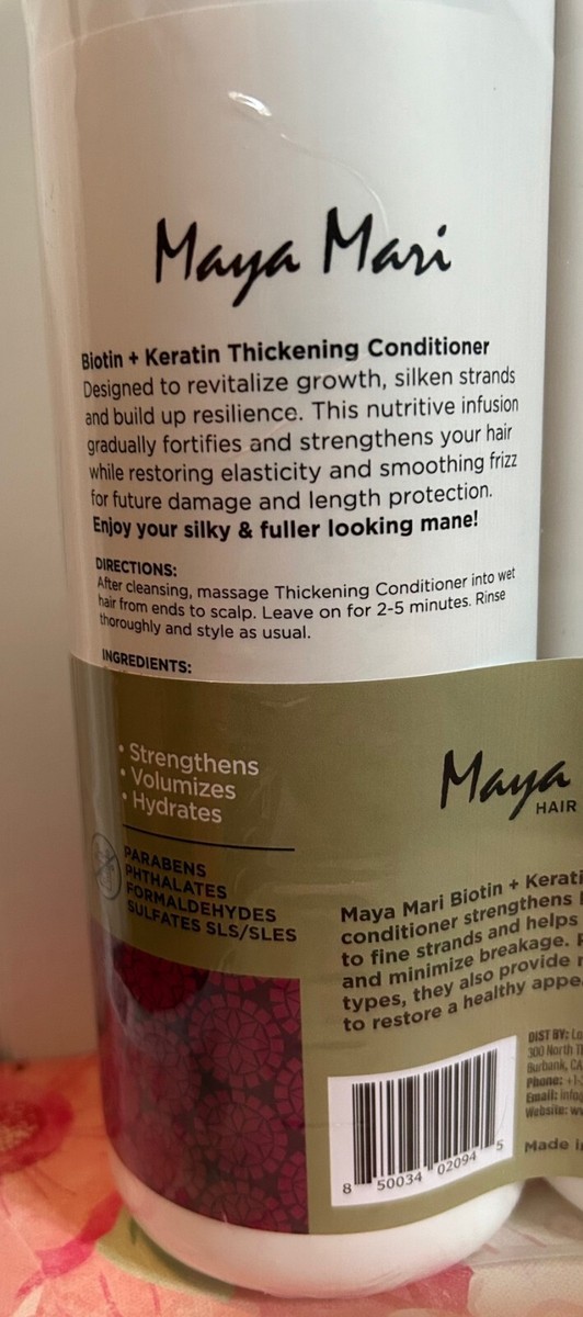 MAYA MARI MOSAIC THICKENING SHAMPOO & CONDITIONER BIOTIN + KERATIN