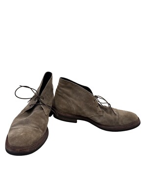 Pantofola DOro Mens Gray Suede Leather Ankle Boots Size 10.5 SKU 7319