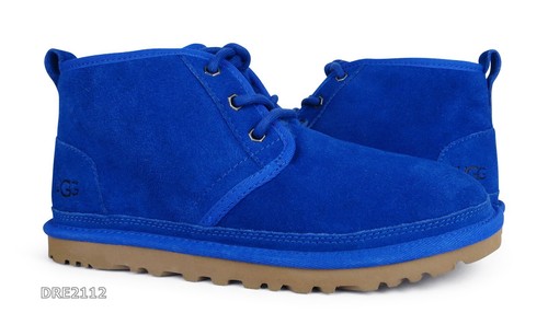 UGG Neumel Classic Blue Suede Fur Shoes 