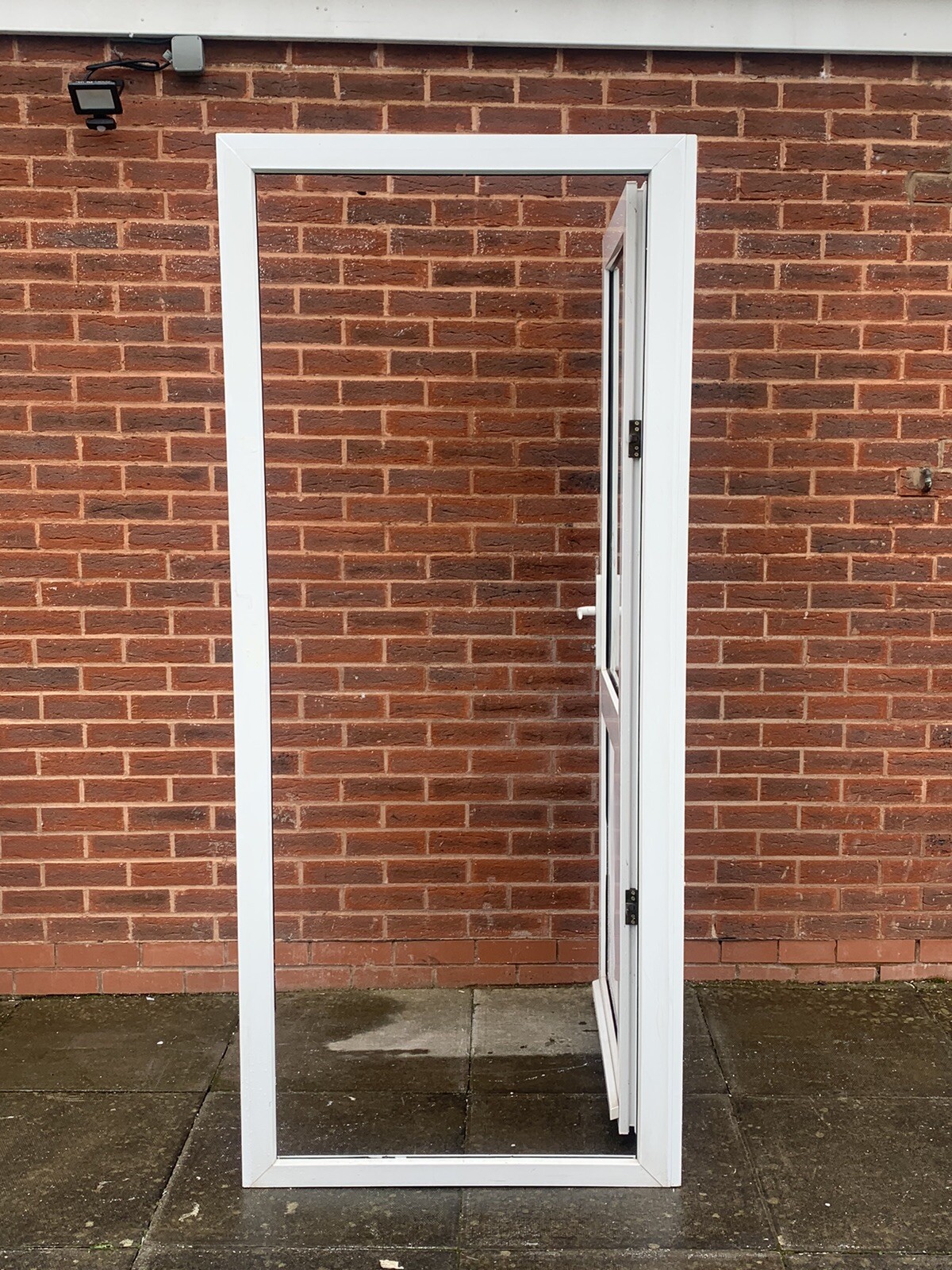 UPVC DOUBLE GLAZED BACK DOOR SIDE DOOR 88.5cm WIDE 209cm HIGH KEY Can