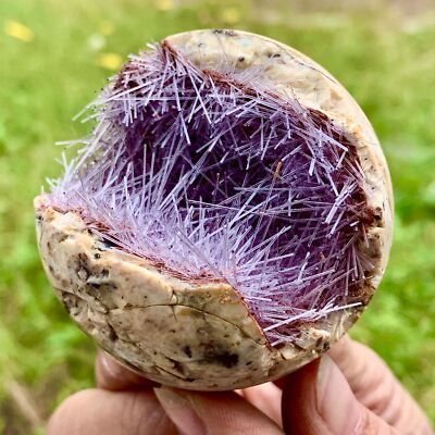 153G Rare iron ore Phosphorus Magnesium Mine Open Smile crystal ball Healing
