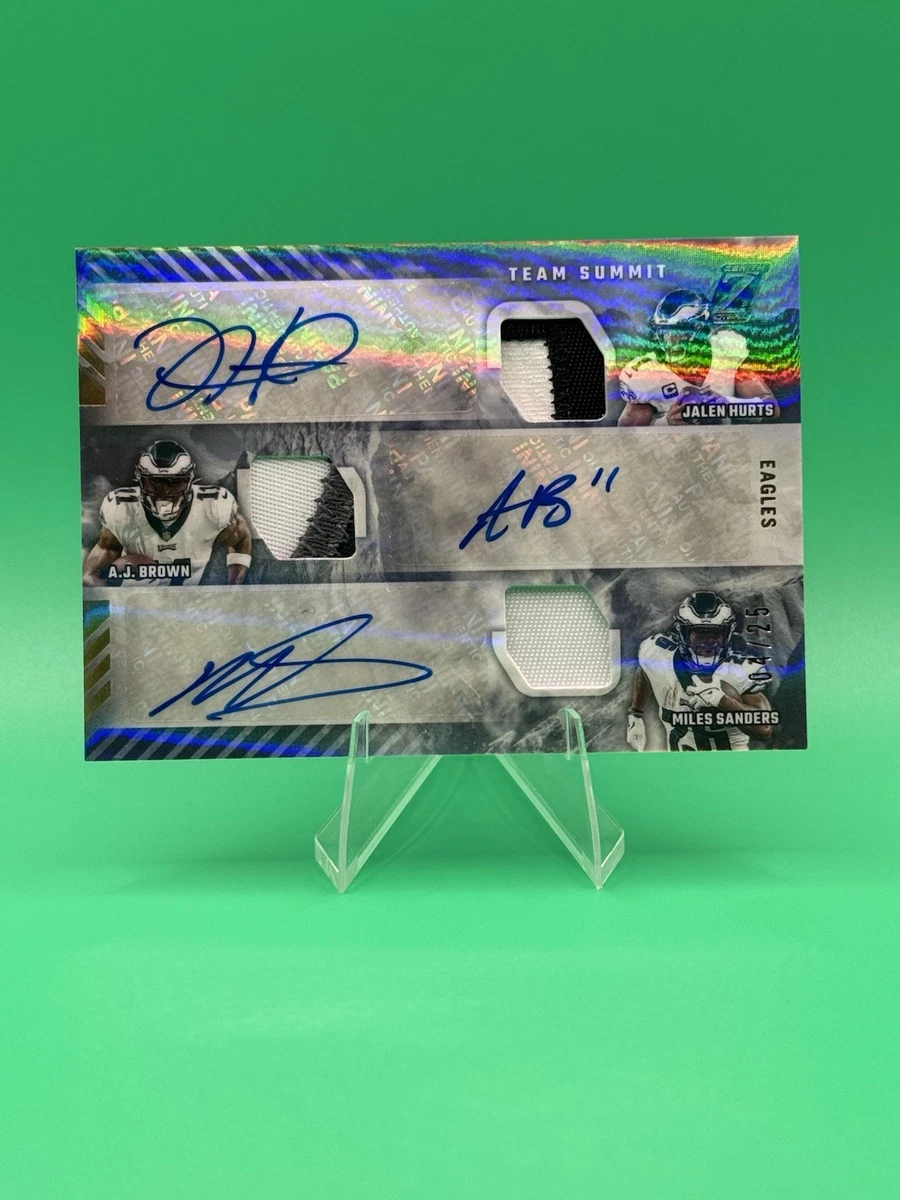 2022 Panini Zenith - A.J. Brown Jalen Hurts Miles Sanders #TSA-JAM