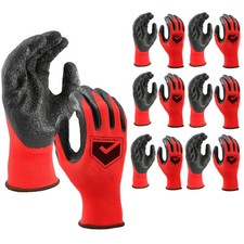 Work Gloves Latex Coated General Purpose Hand...
