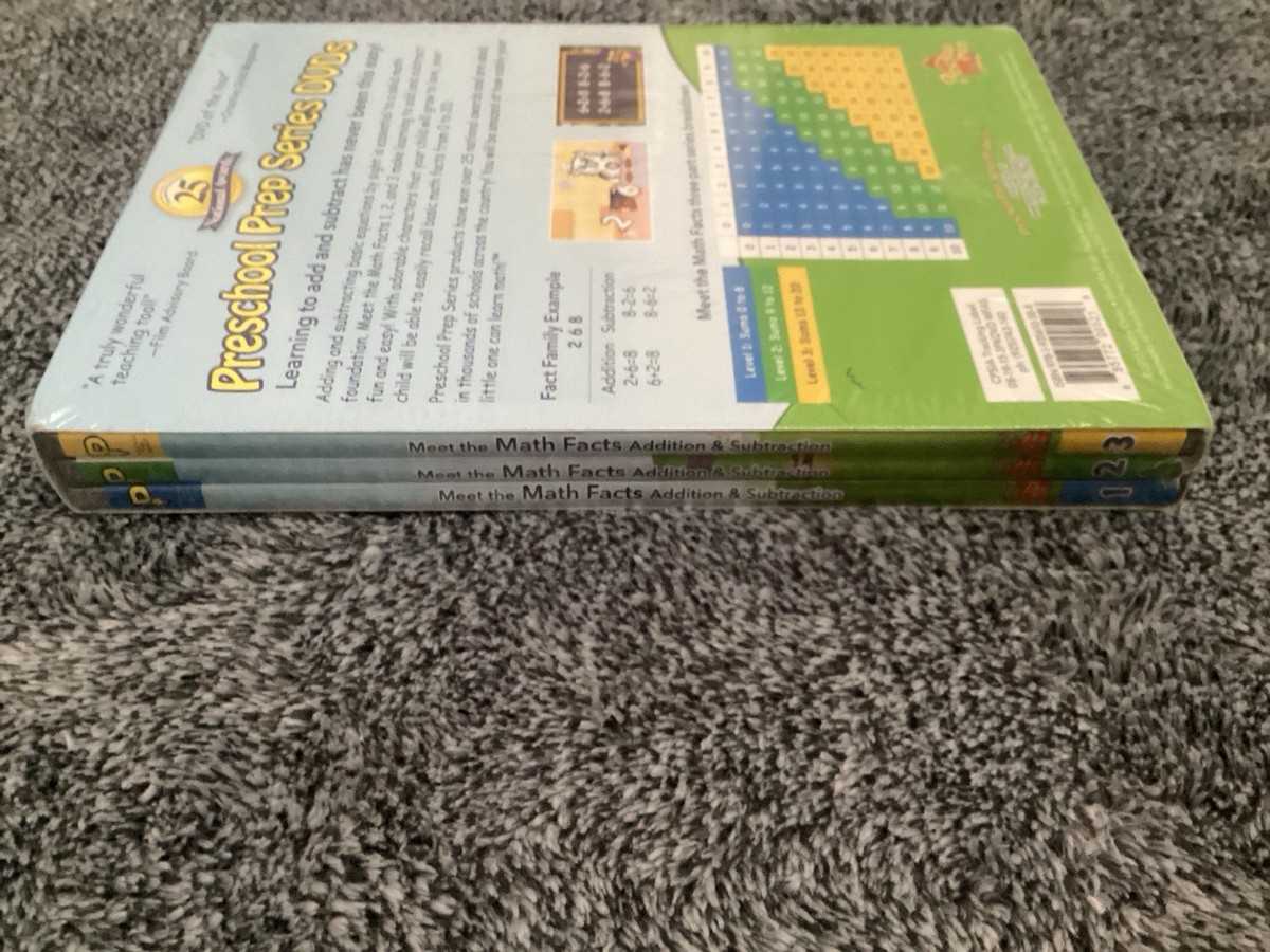 Learning Treehouse: Math Series - Subtraction [DVD](中古品) Meet Math Facts Addition Subtraction 3 DVD Box Set Lot Home Pre