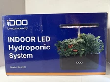 New iDOO Indoor LED Hydroponic Growing System Model: ID-IG201 Black Starter Kit