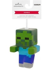 Hallmark Minecraft Zombie Decoupage Christmas Tree Ornament