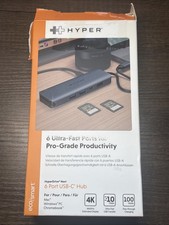Hyper - HyperDrive Next  6 Port USB-C Hub, 4K HDMI, 1 USB-C, 2 USB-A, travel doc