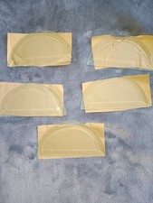 5" X 2" Half Circle Clear glass bevels for stained glass 5 Pcs New