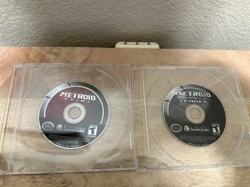 Metroid Prime & Metroid Prime 2 Echoes (Nintendo GameCube) Discs Only Tested