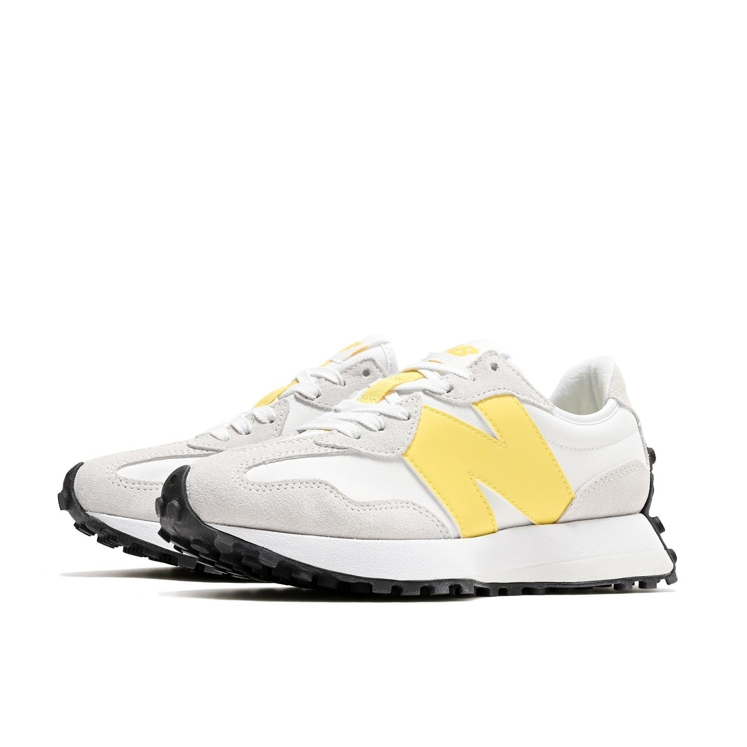 New Balance WMNS 327 White Yellow Width B W3276F7 Women's Size image 2