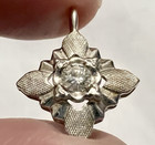 14K White Gold REAL DIAMOND STAR PENDANT VINTAGE Tested NOT SCRAP 1.45gr — photo 1