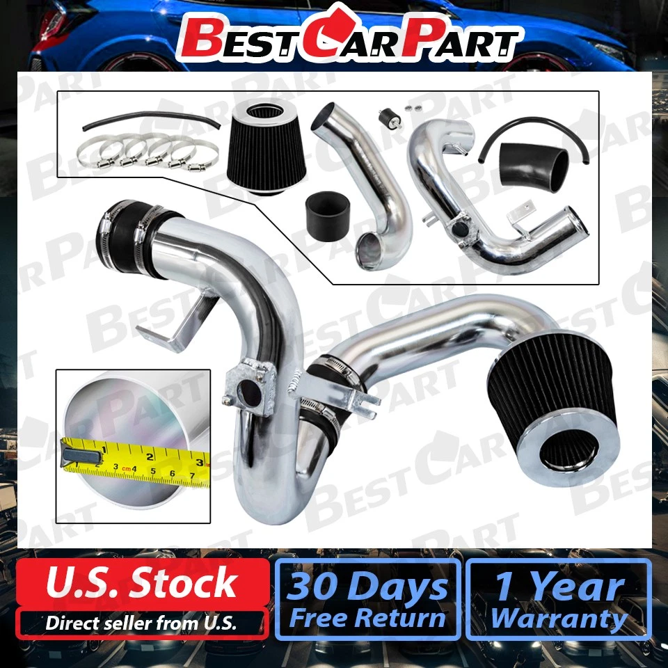 BCP черный для 00-05 Celica 1.8 VVTi GT GTS холодный воздухозаборник индукционный набор + фильтр - Изображение 2 из 4