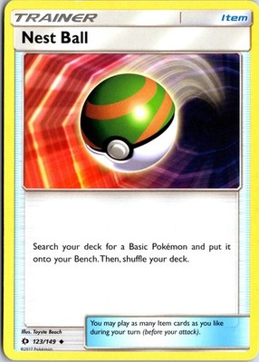 Nest Ball 123 UC SM Base Set Pokemon NM/M