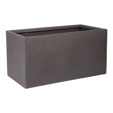 Strata Riven Planter Outdoor Garden Plastic Plant Pot Trough 60cm - Cappuccino