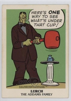 1974 Wonder Bread Hanna-Barbera Magic Tricks The Addams Family Lurch #9 0dk