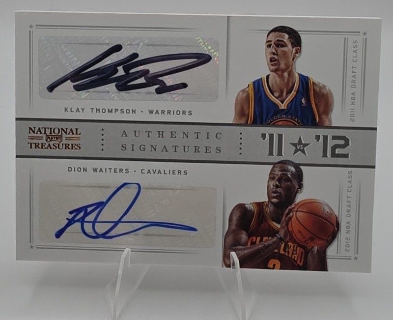 2012 NT Dion Waiters Klay Thompson 11 vs 12 Auto /49 Golden State Warriors