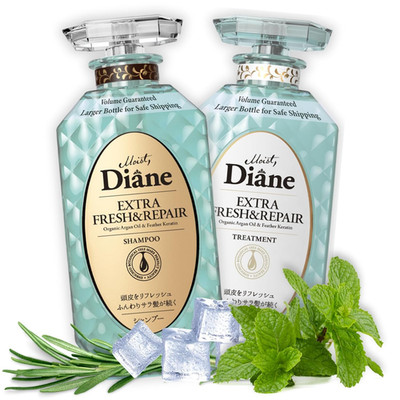 Moist Diane Anti Dandruff Shampoo and Conditioner Set for Women & Men, Dry Scalp