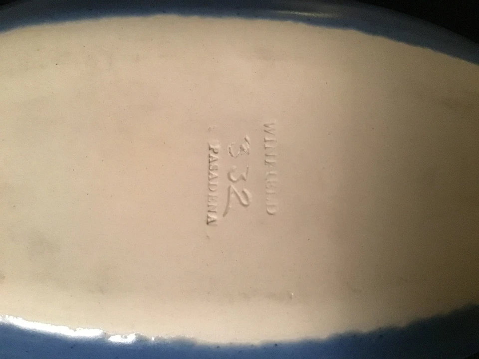 Winfield  Pasadena #332 Relish Tray,Serving Platter,Pink & Blue No Chips - Image 3 of 4