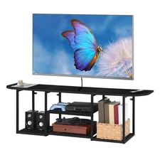 Estantes Flotantes De Para TV Sala Cuarto 32 43 50 Pulgadas Negra Muebles Cosas