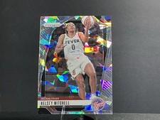 Kelsey Mitchell 2024 Panini Prizm WNBA #64 Ice Prizm Parallel Indiana Fever