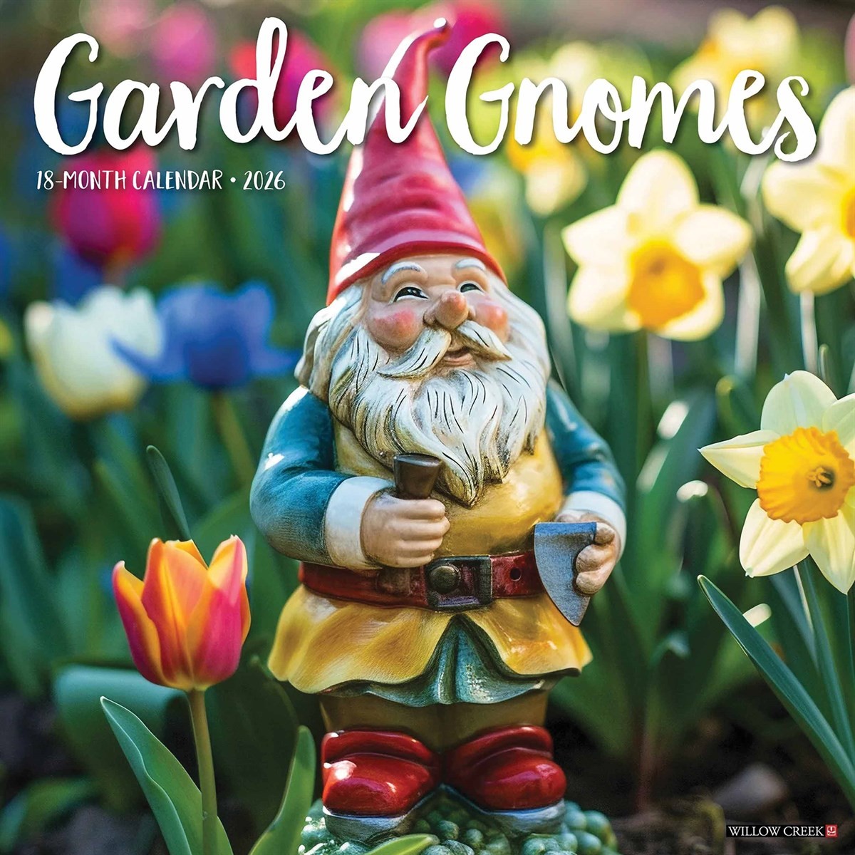 Garden Gnomes Calendar 2026, Wall Calendars, Month To View, Lifestyle, Gift