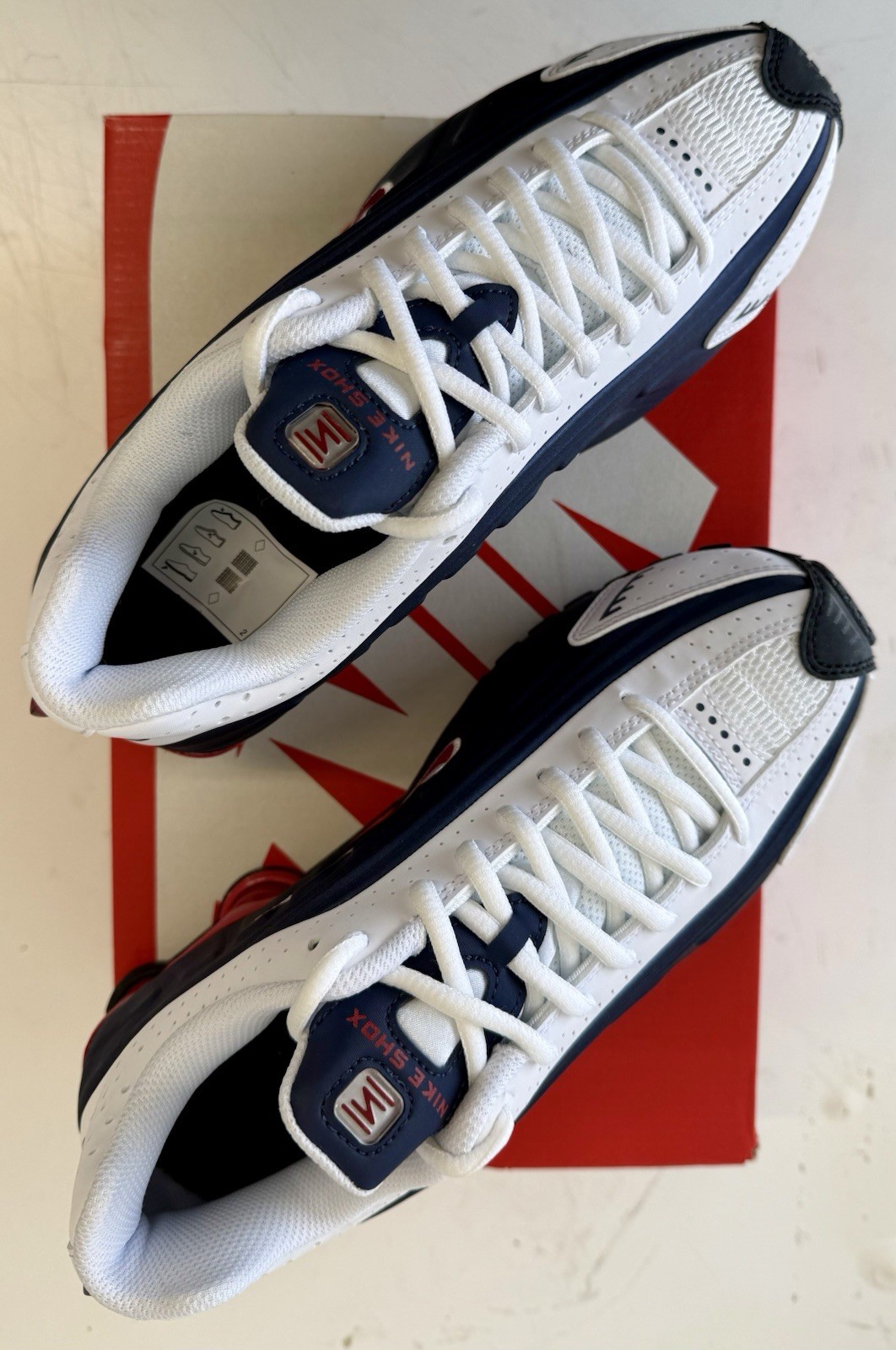 Nike Shox R4 GS USA Navy Red White UK 5 BNIB CW2626-400 RRP £100 image 7