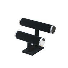 2 Tier Bracelet Holder Stand, Bangle Watches Display, Velvet Bracelet Jewelry...