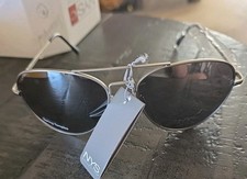 SILVER MIRROR AVIATOR SUNGLASSES WITH BLACK OR SILVER FRAME UNISEX