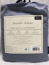 Jennifer Adams Eternal Collection 4 PC Polyester Microfiber Queen Sheet Set Blue