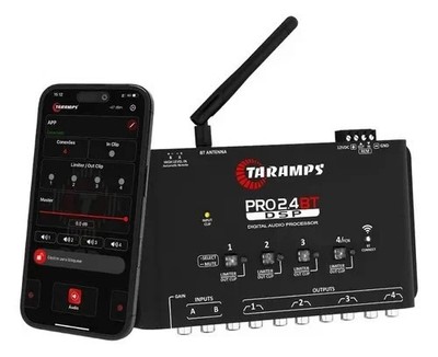 Taramps Pro 2.4 BT Digital Audio Processor Android iOS BT BLE 5.4 Wireless Wi-Fi