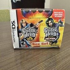 Nintendo DS Guitar Hero on Tour & on Tour Decades Box Set Rare Open Box