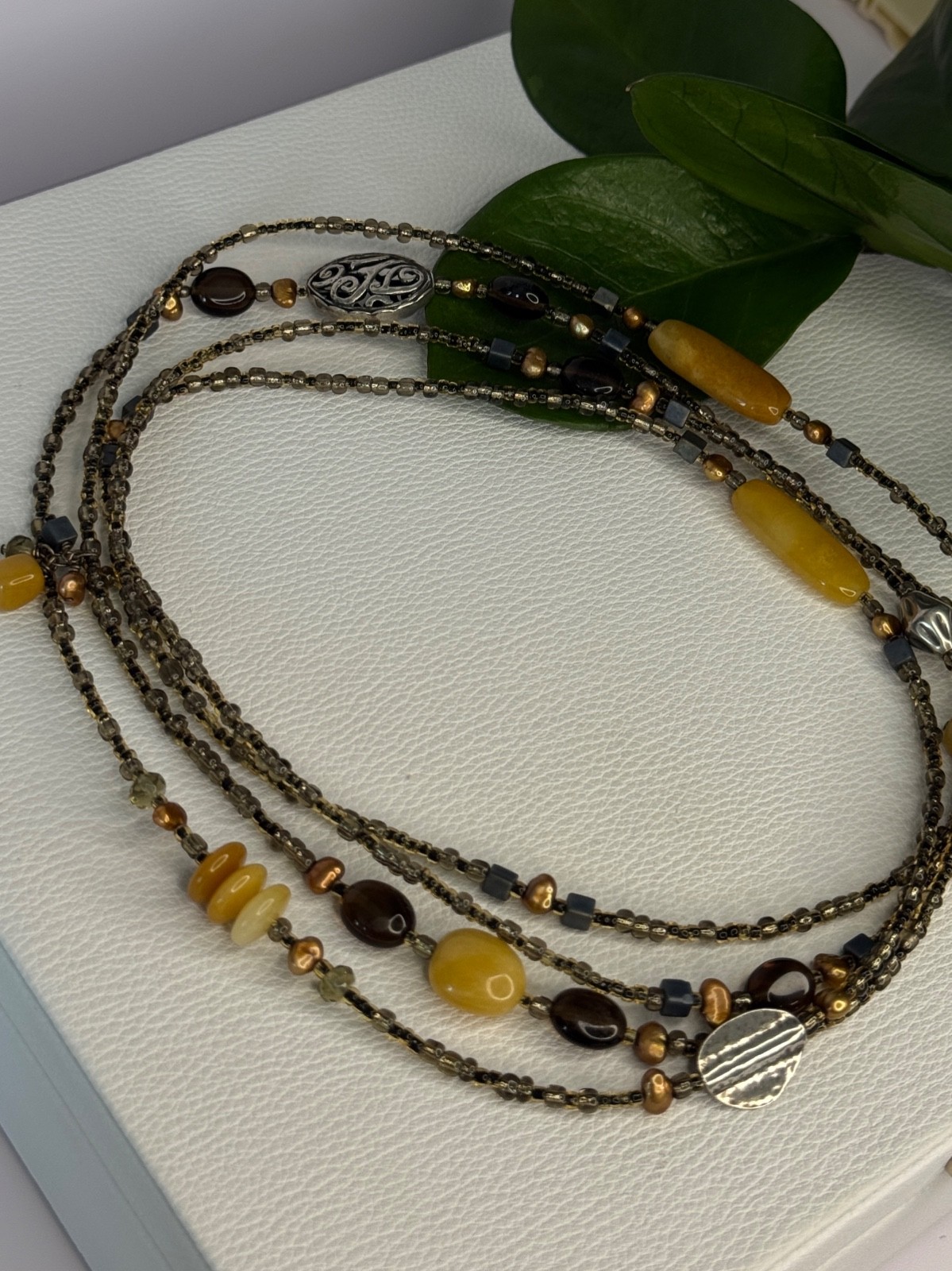 Silpada 925 Sterling Silver Serpentine Boho Necklace Length 60 Inch image 9