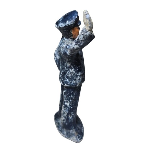 B186 Barclay Giocattolo Soldatino Poliziotto Base Vintage Dimestore Antico Poliziotto Polizia - Foto 4 di 6