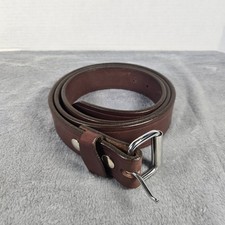 Brenneman's Leather Goods Mens Brown Leather Work Belt Size 50 Made in USA 780