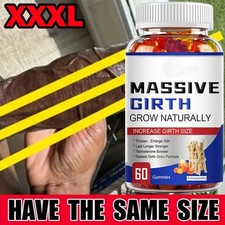 Male Enhancement Gummies Booster  Thicker Last Longer Stronger Bigger 60 Gummy