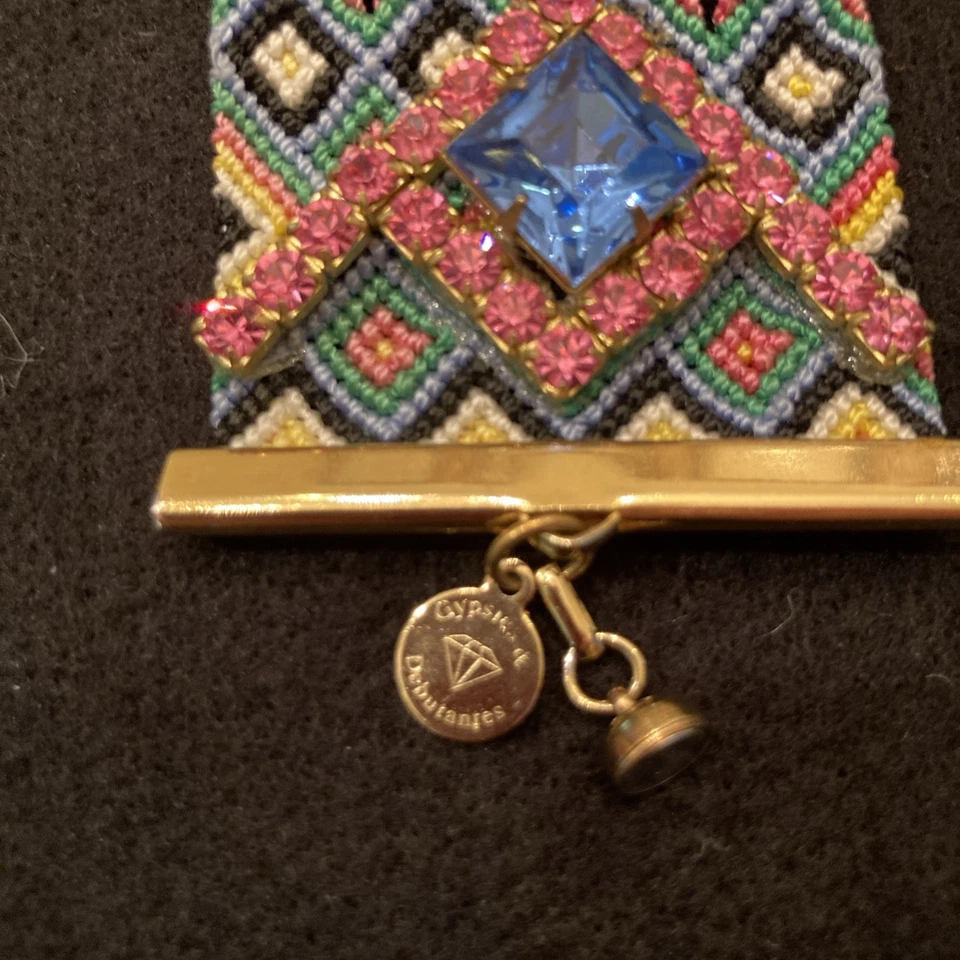 "Pulsera gitanos debutantes amistad estrás puño tejido a mano 2"" multicolor" Foto 2 de 4