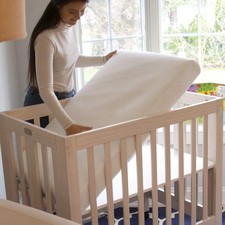 Mini Baby Crib Mattress - Dual Firmness With Removable Washable Protector - B...