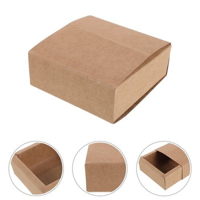 20 Pcs Retro Kraft Boxes for Packaging Storage Container