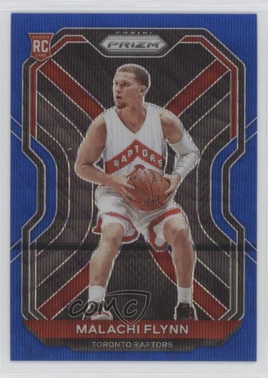 2020-21 Panini Prizm Blue Wave Prizm Malachi Flynn #287 07r3