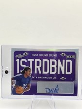 2022 Leaf Metal Draft First Round Bound TyTy Washington Jr Auto Silver Holo /30