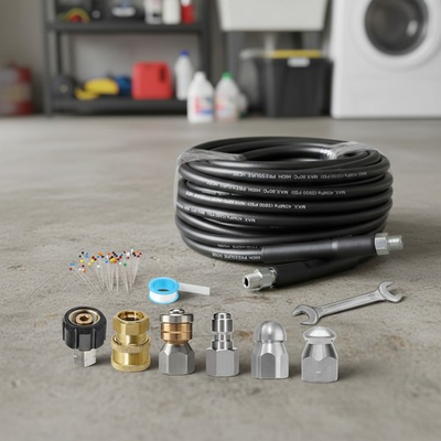 #ad #ad 25 FT High Efficiency Sewer Jetter Kit for Pressure Washers 5800 PSI Power $46.34