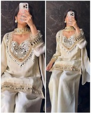 Salwar Kameez Designer Pakistani Wedding Suit Women Party Wear Dupatta Ethnic