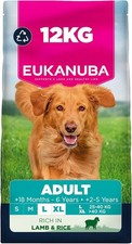 Dog Food,Dry,Eukanub Premium Nutrition Lamb & Rice  Large & Giant Breed *12kg* 1.61 per kilo