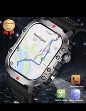 Smart Watch GPS Bluetooth Call Voice Assistant Health Tracking Black/Beige