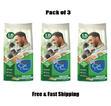 Cat Chow Hairball & Healthy Weight, Indoor Dry Cat Food, Chicken, 3.15 lb 3 Pack