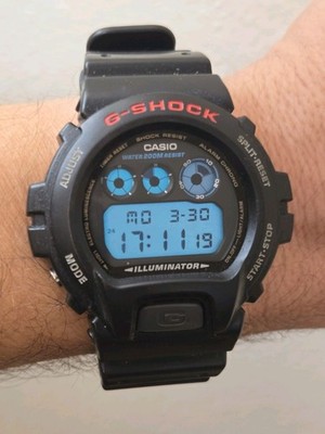 Casio DW6900-1V, G-Shock Chronograph Watch, Resin Band, Alarm, 200 Meter WR, NEW