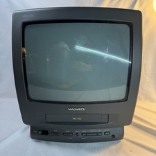Magnavox CCs 138AT01 CRT Retro Gaming Television VCR Combo Tested No Remote