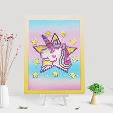 Handmade DIY brick and stone painting cartoon...