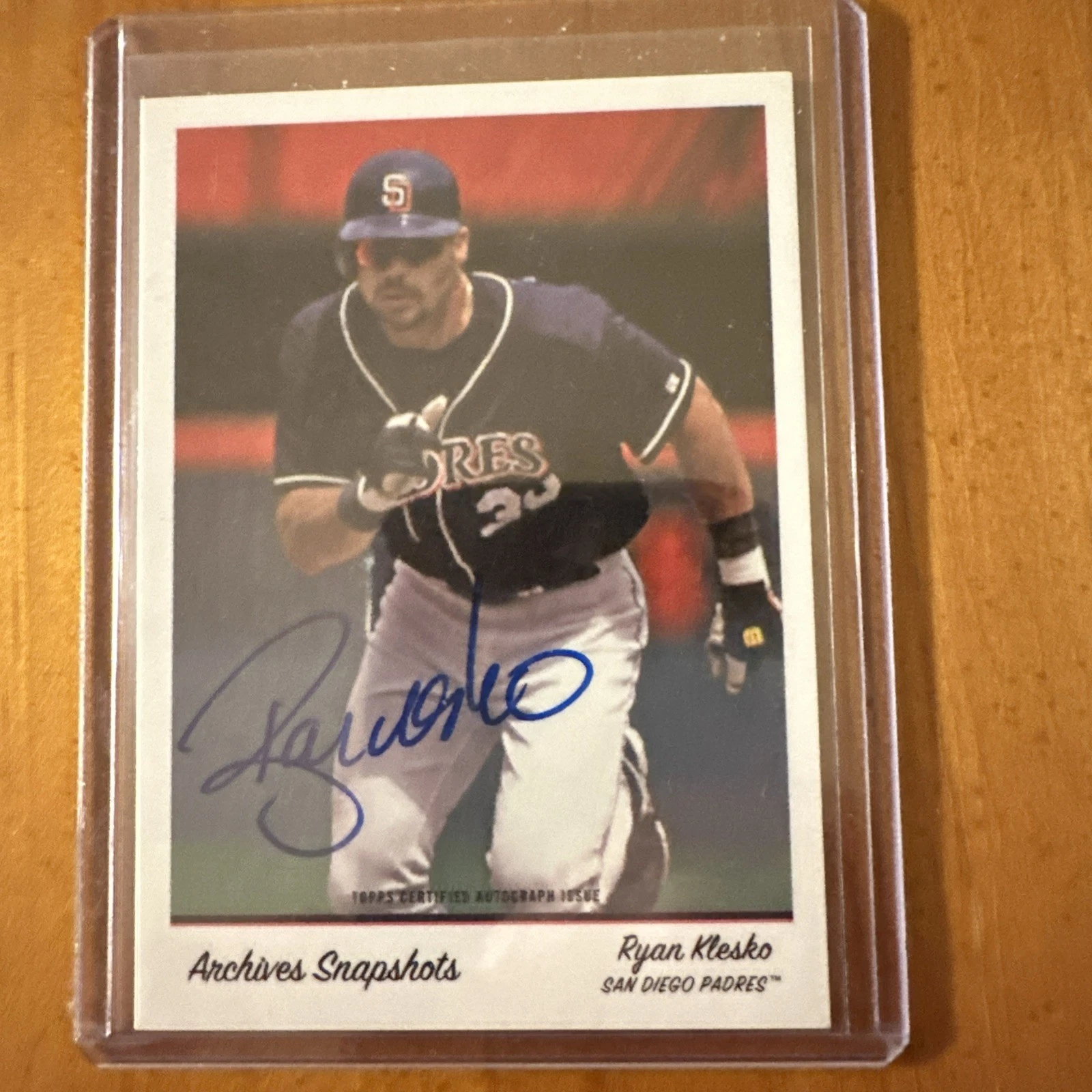 2016 Topps Archives Snapshots RYAN KLESKO San Diego Padres AUTO /350